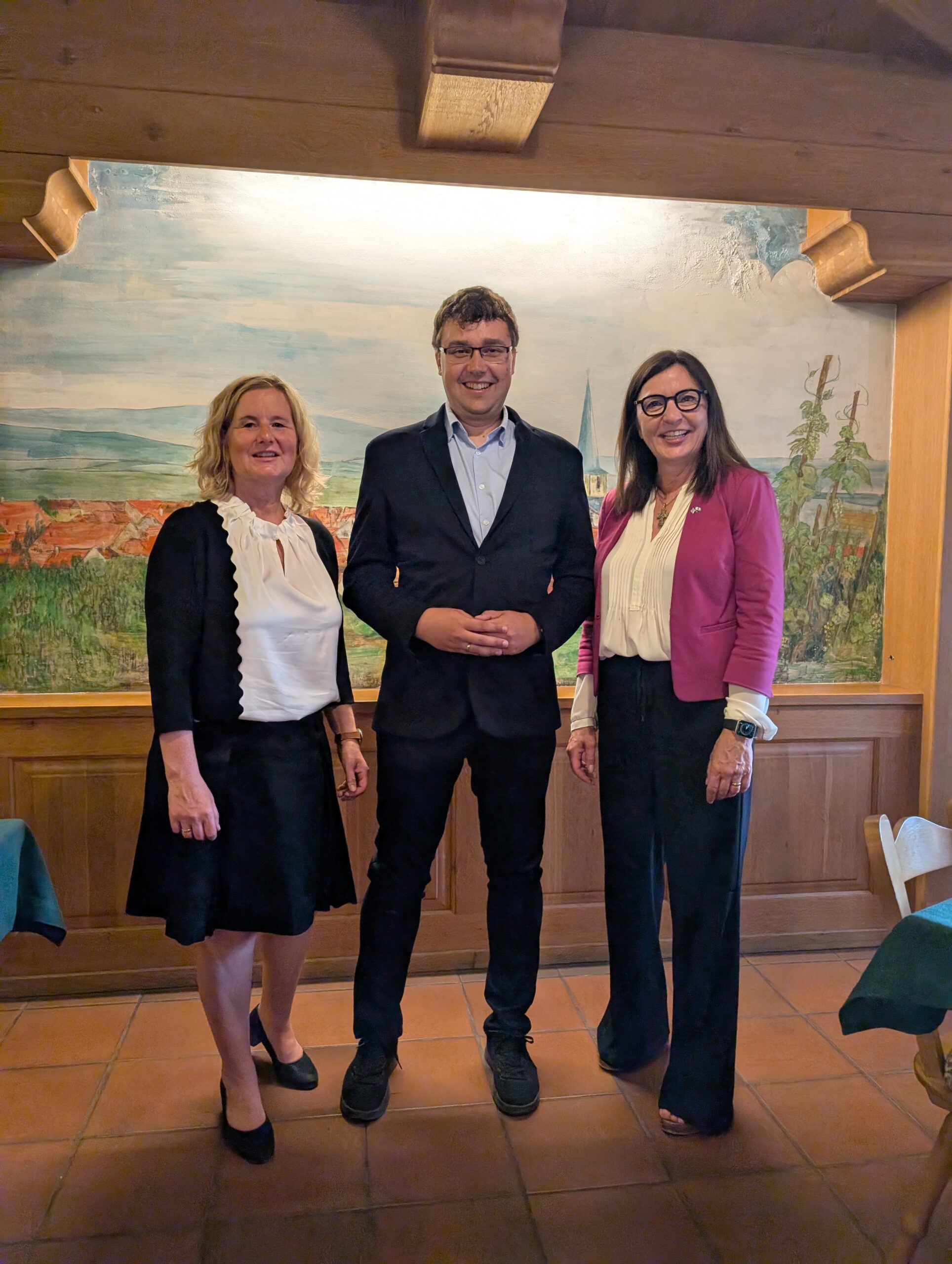 Pascal_Gabi_Barabara Landratskandidatin Gabriele Jakob, Pascal Herbert und CSU-Landtagsabgeordnete Barbara Becker